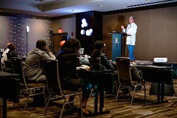 Dr. Ken Anderson teaches a Masters’ Class at the American Academy of Hair Restoration Surgery (AAHRS) in Alpharetta, GA in 2019.